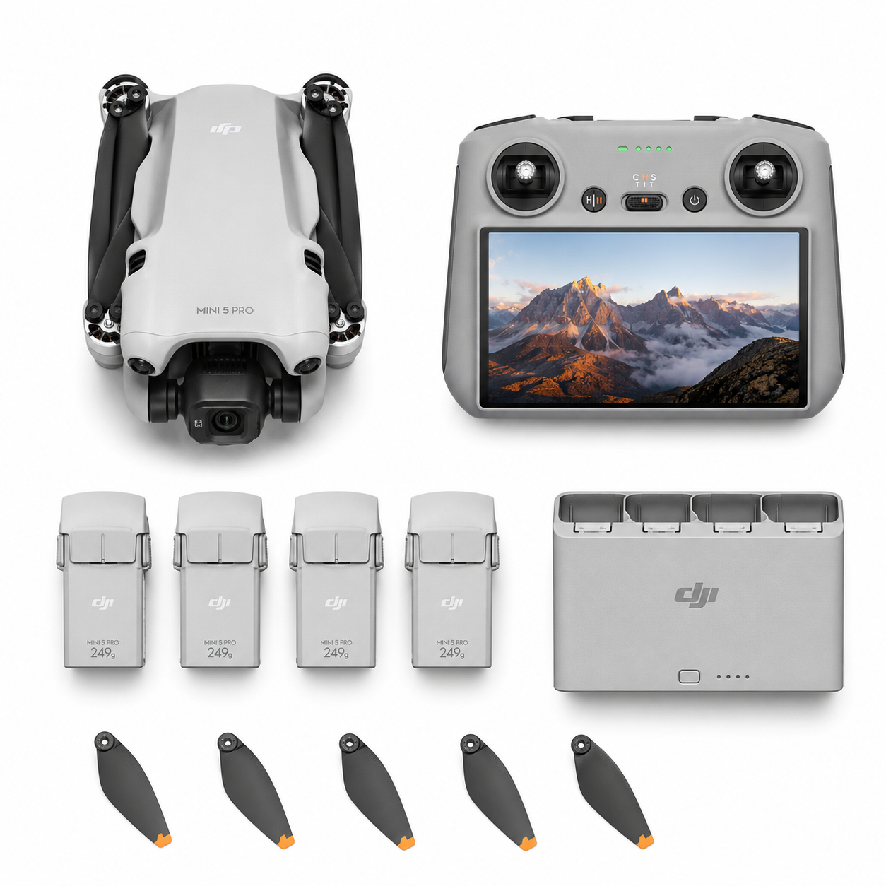 Drone DJI Mini 5 Pro Camera Drone Bundle (4 Baterías + Control con Pantalla)