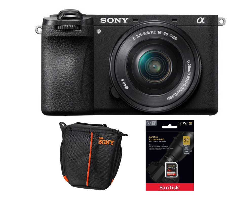 Cámara Sony Alpha a6700 Kit Lente 16-50mm + Memoria 64GB + Estuche