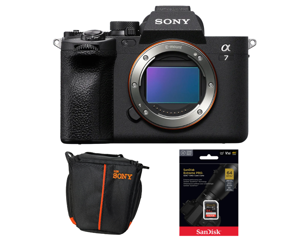 Cámara Sony 7 IV Cuerpo + Memoria 64Gb Sd sandisk + Estuche