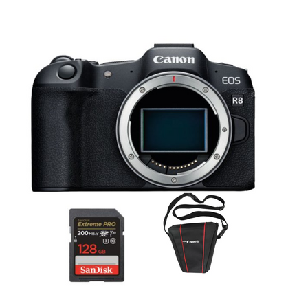 Canon EOS R8 Mirrorless Solo Cuerpo + Memoria 128Gb de 200Mb/s + Bolso