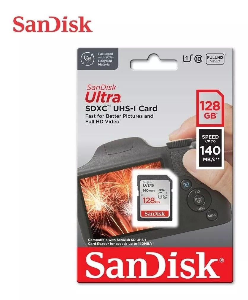 SanDisk Memoria SD 128GB Ultra