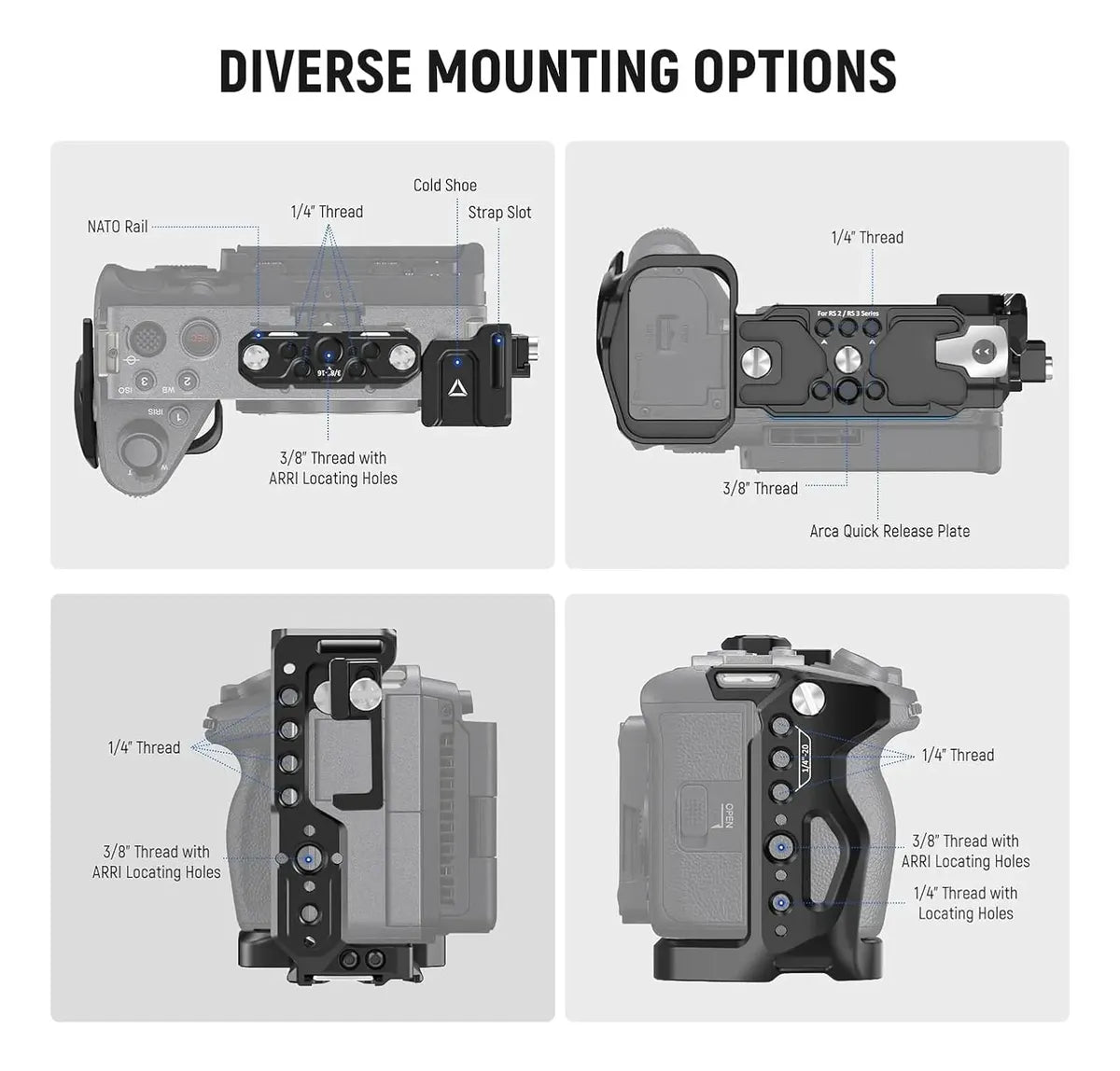 Jaula Neewer para Sony FX3 y FX30 Modelo CA011