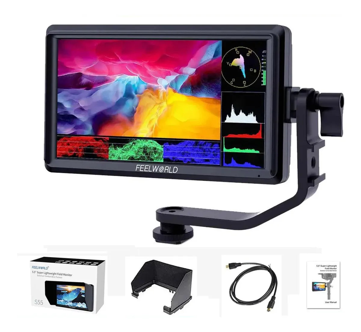 Monitor de Campo Feelworld S55 V3 de 5.5 Pulgadas
