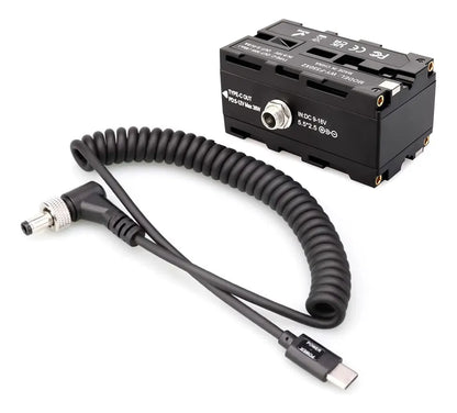 Adaptador de Batería NP F a D Tap y USB | Cargador y Distribuidor de Energía Multifuncional