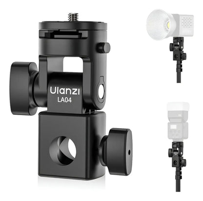Adaptador de Soporte de Luz Articulado Ulanzi LA04 con Soporte para Sombrilla | Rótula Profesional para Flash