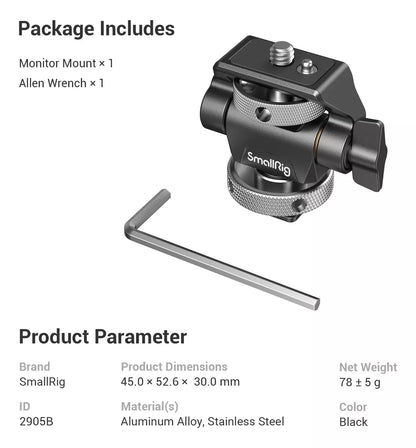 Adaptador soporte SMALLRIG zapata a tornillo 2905B