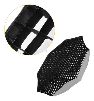 Softbox Octagonal de 55 Centímetros con Grilla | Modificador de Luz Profesional con Panal de Abeja