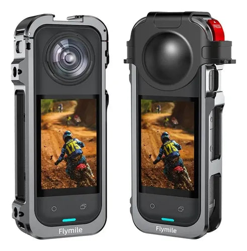 Armazón de Metal para Cámara Insta360 X5 | Jaula de Protección y Montaje Profesional