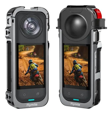 Armazón de Metal para Cámara Insta360 X5 | Jaula de Protección y Montaje Profesional