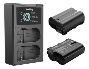 Kit de 2 Baterías EN-EL15c con Cargador Doble LCD – SmallRig 3820B