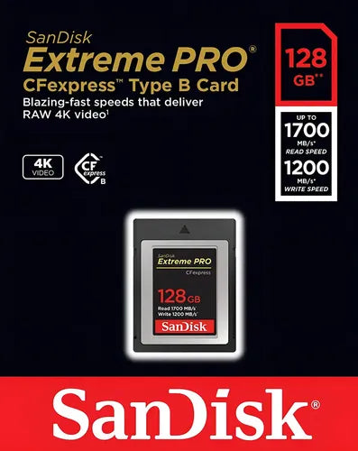 Tarjeta de Memoria SanDisk Extreme Pro CFexpress Tipo B de 128 GB
