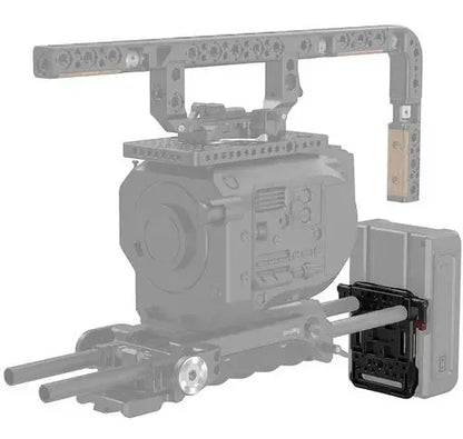 Placa de Montaje para Batería V Mount SmallRig con Abrazadera Doble para Varillas de 15 Milímetros | Soporte de Energía Profesional