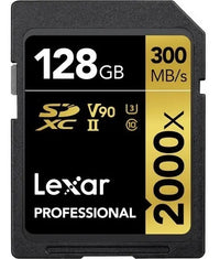 Memoria SD Lexar Professional 128GB Gold V90