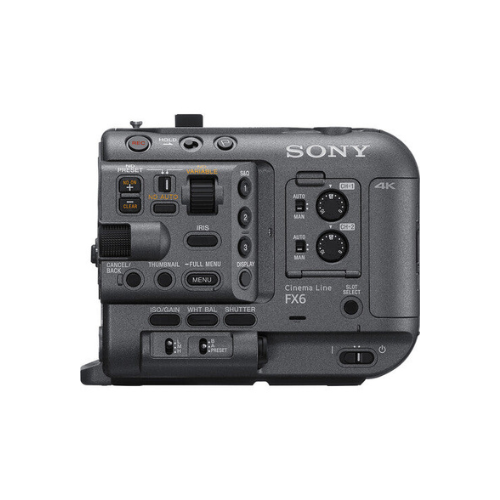 Sony FX6 Cámara de Cine Profesional Full Frame – Sensor 4K 120p, Filtro ND Variable Electrónico y Ciencia de Color S-Cinetone