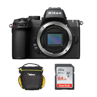 Nikon Z50 II Cámara Mirrorless (Solo Cuerpo) | Memoria 64GB 100Mb/s | Estuche incluido