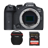 Canon EOS R7 Cámara Mirrorless (Solo Cuerpo) | Memoria 128GB 200Mb/s | Bolso incluido