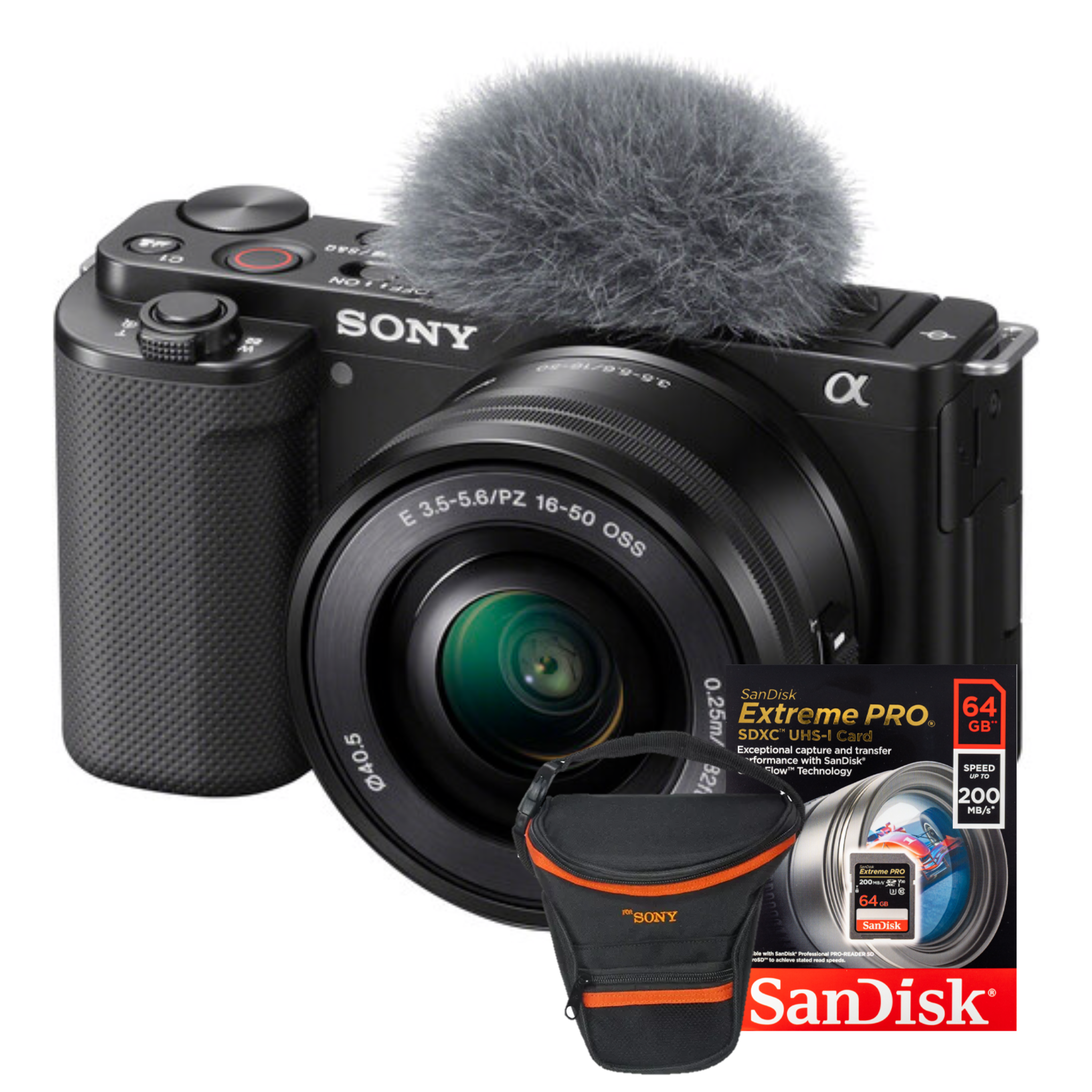 Sony ZV-E10 Kit 16-50 + Memoria 64GB + Estuche