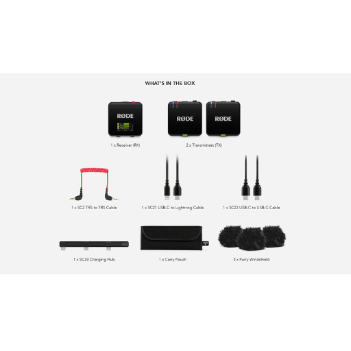 : RODE Wireless GO III Sistema de Micrófono Inalámbrico Compacto