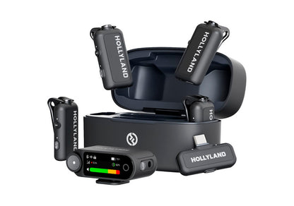 Micrófonos Inalámbricos Hollyland Lark Max 2 Combo (4 Personas) | Sistema Profesional con Cancelación de Ruido – EOA Tecnología