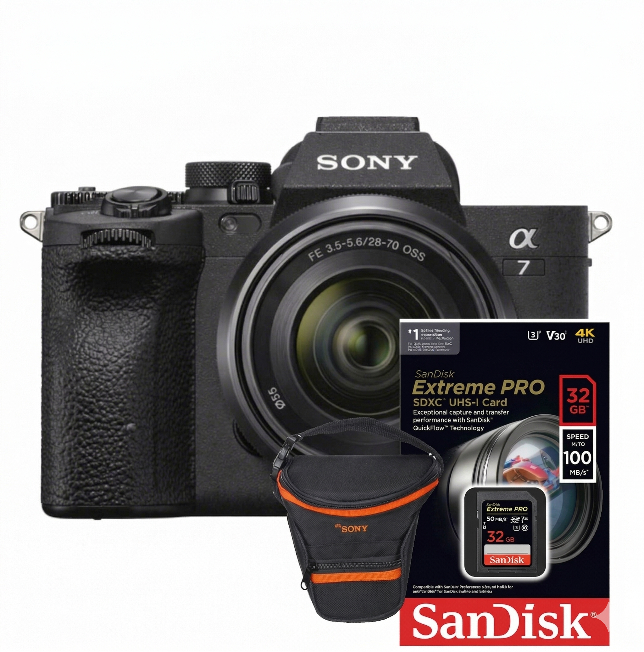 Cámara Sony Alpha 7 IV Lente 28-70mm ll + Memoria + Estuche
