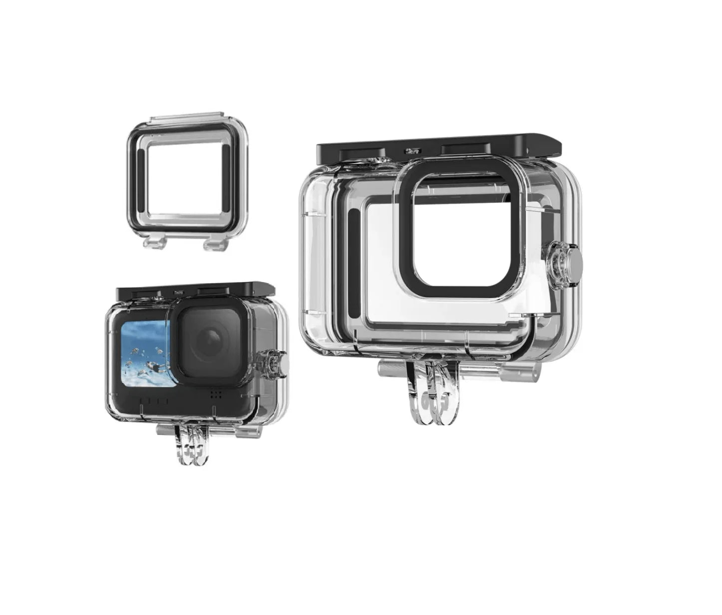 Carcasa Super Suit Combo (Tapa tactil + Tapa Sumergible) Para GoPro Hero 13/12/11/10/9