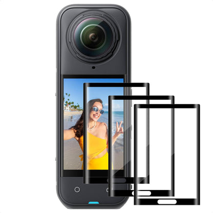 kit x3 Protectores de Pantalla K y F Concept para Insta360 X5 y X4 | Cristal Templado de Alta Resistencia