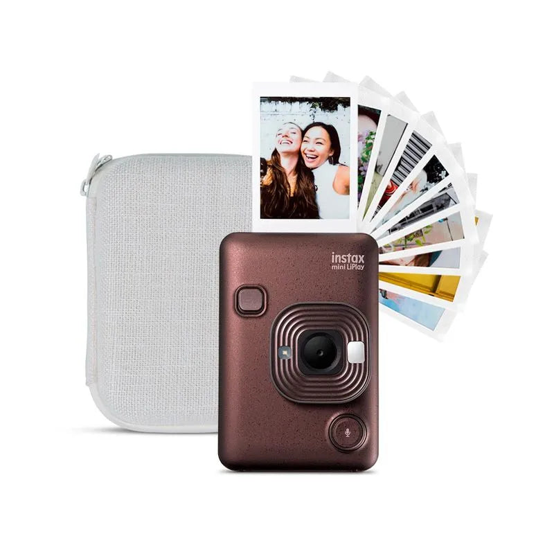 Kit Instax Mini LiPlay – Cámara Instantánea Híbrida con Sonido, Bluetooth y Función de Impresora para Smartphone