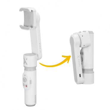 Estabilizador Zhiyun-Tech Smooth X (Blanco) – Gimbal Inteligente de 2 Ejes para Smartphone con Brazo Extensible y Control de Gestos