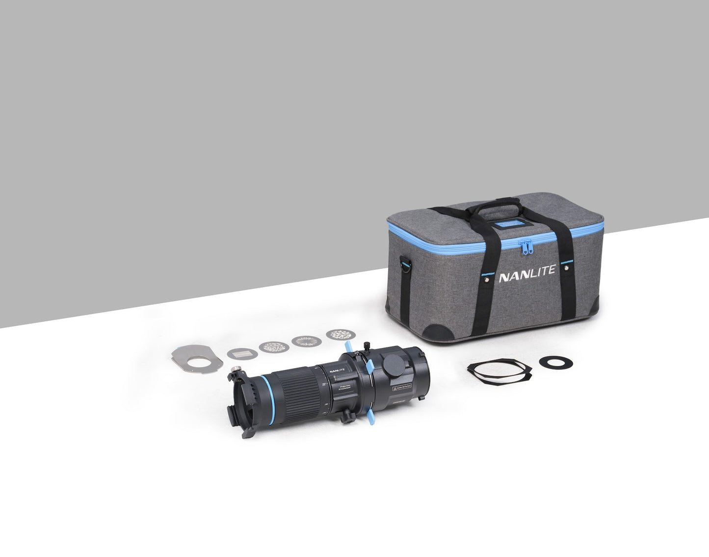 Proyector Nanlite PJ BM con Lente Zoom 25 a 45 Grados | Accesorio de Proyección para Montura Bowens