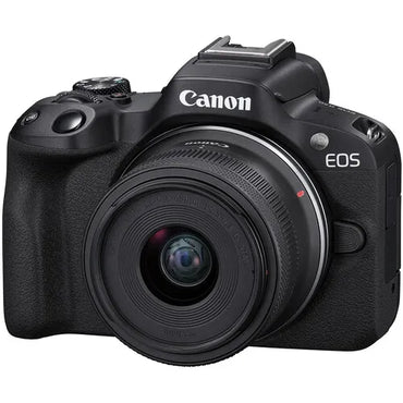 Cámara Mirrorless Canon EOS R50 + Lente RF-S 18-45mm | Combo Creadores con Memoria y Estuche
