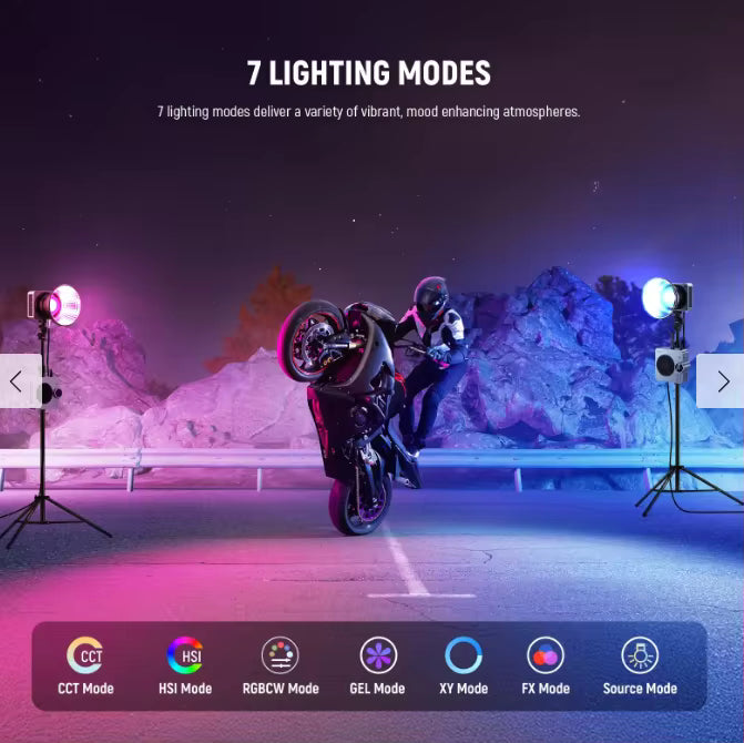Luz LED Neewer HS200C RGB 200W | Foco COB Profesional con Control por App
