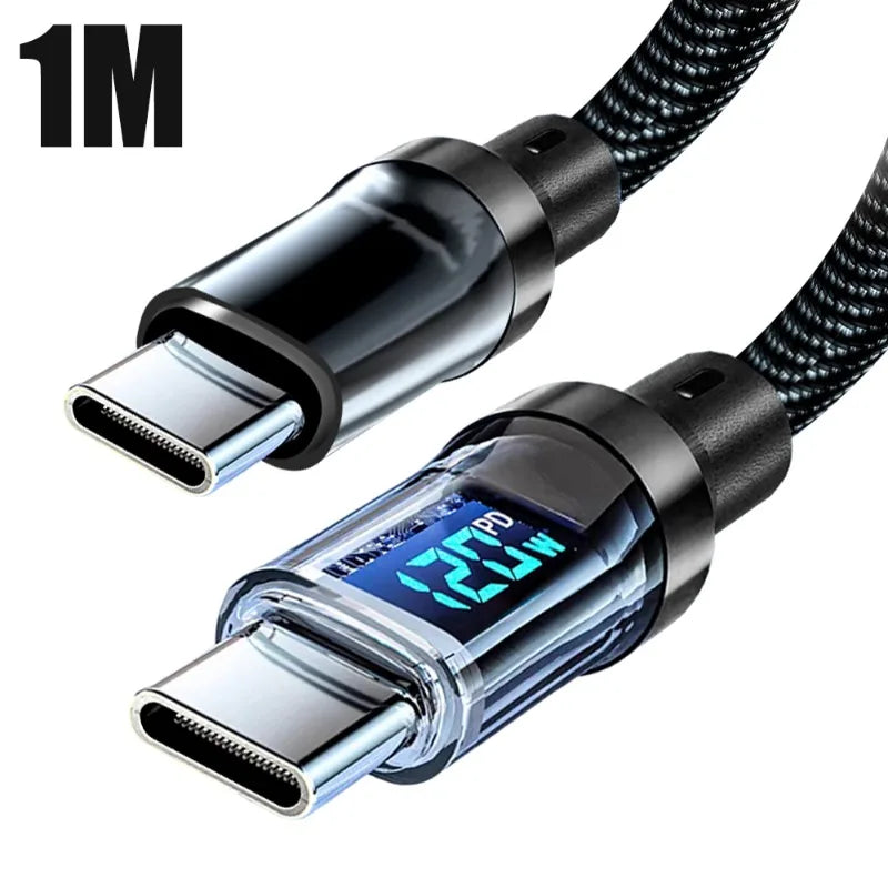 Cable de carga rápida de 120W tipo C a USB