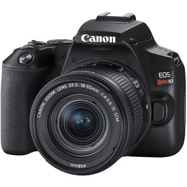 Canon EOS Rebel SL3 Cámara DSLR 4K + Lente EF-S 18-55mm f/4-5.6 IS STM – Kit Completo para Fotografía y Video