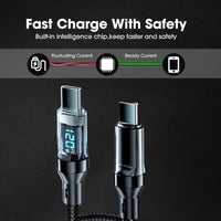 Cable de carga rápida de 120W tipo C a USB