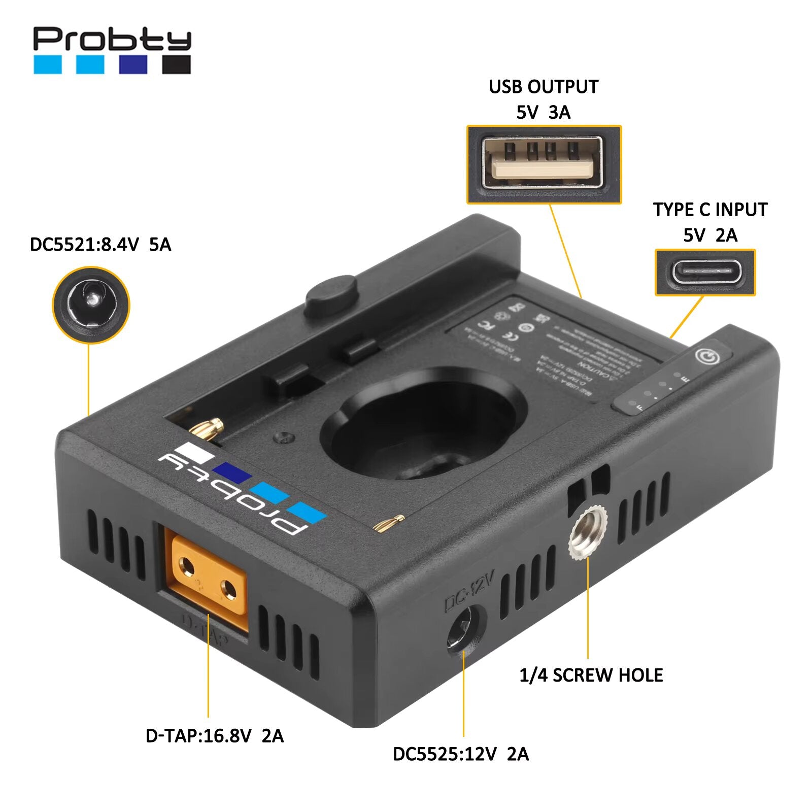 CARGADOR PARA BATERIA NP-F SERIES ADAPTER