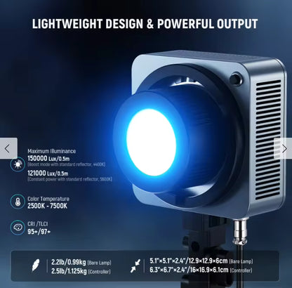 Luz LED Neewer HS200C RGB 200W | Foco COB Profesional con Control por App