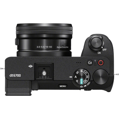 Sony a6700 4K Cámara Mirrorless Con Lente 16-50mm + Memoria 128Gb de 200Mb/s + Bolso