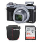 Cámara Canon PowerShot G7 X Mark II Combo | Vlogging Pro + Memoria + Estuche
