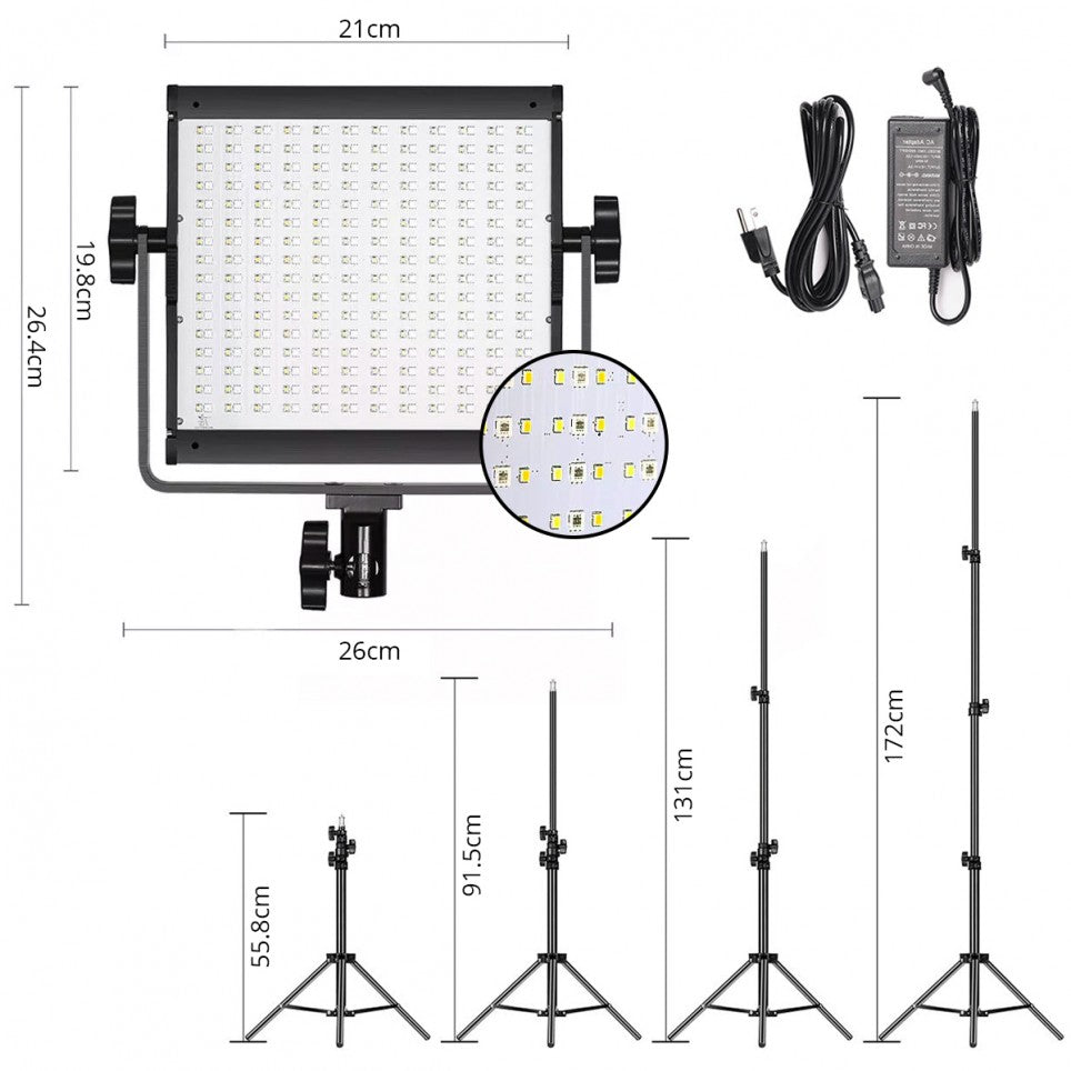 Luz LED GVM 800D-RGB
