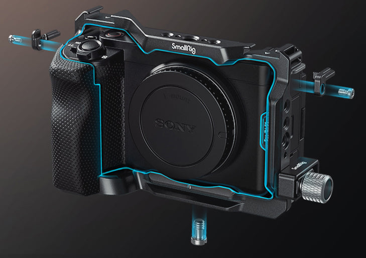 Jaula de Protección SmallRig 4256 para Cámara Sony ZV E1 | Armazón de Cine Profesional
