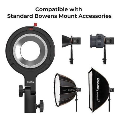 Adaptador de Montura Bowens SmallRig 4476 para Luces de la Serie RC 60B | Accesorio de Modificación de Luz Profesional para Estudio y Producción de Video