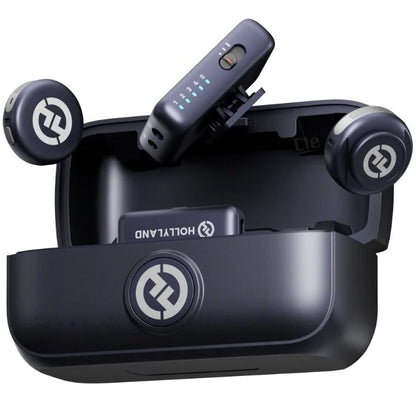 Sistema de Micrófonos Inalámbricos Hollyland Lark M3 (2TX + 2RX) – Audio 32-Bit Float, Cancelación de Ruido IA y Alcance de 300 m