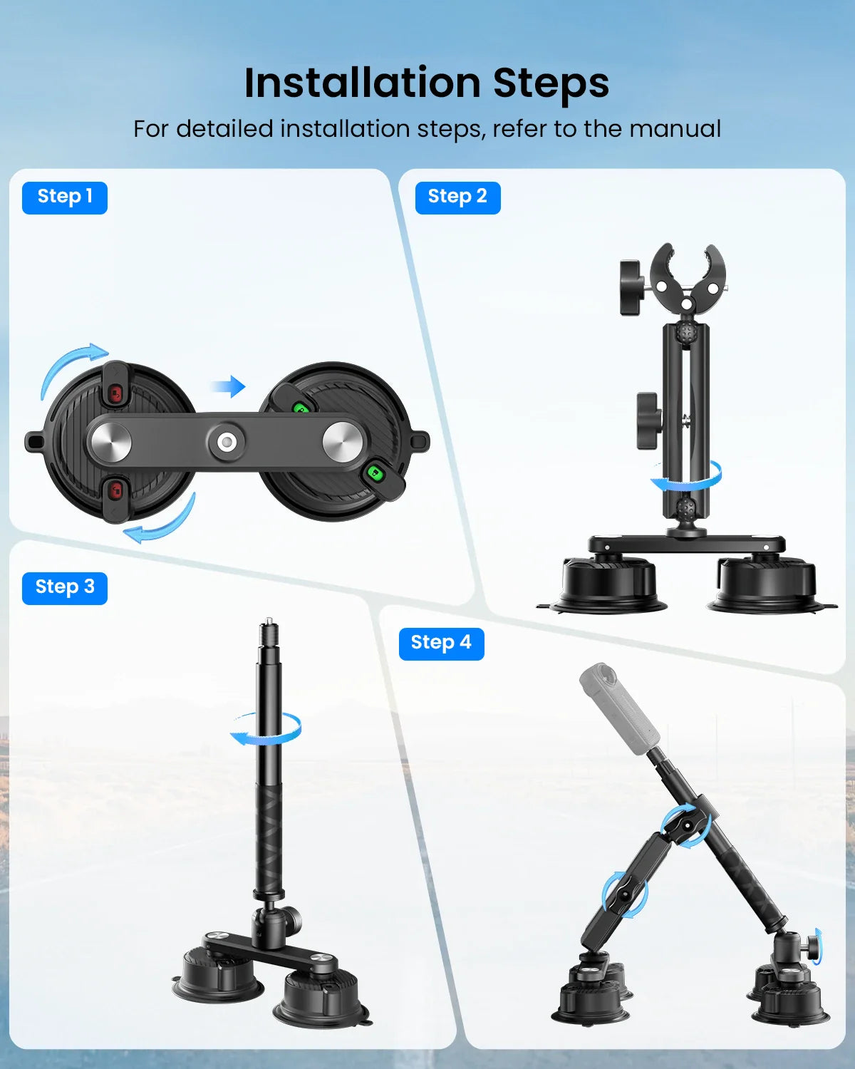 Montura de Succión Maectech Ultra para Auto
