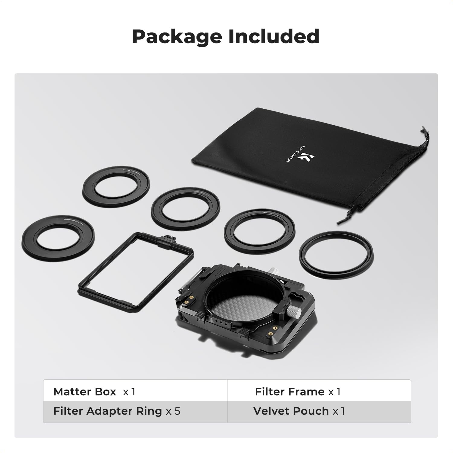 K&F Concept Matte Box – Control Profesional de Luz para Cámaras