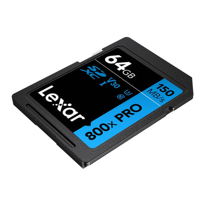 Memoria SD Lexar 64 gb Clase 10 V30 | Tarjeta de Memoria UHS I