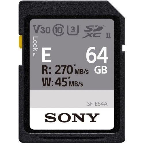 Memoria Sony SF-E Series SDXC 64GB V30 UHS-II
