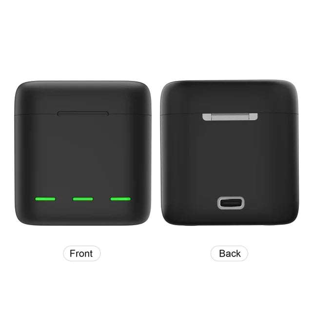 Caja de Carga de Batería de 3 Canales para GoPro Hero 13 - Cargador Inteligente y Almacenamiento