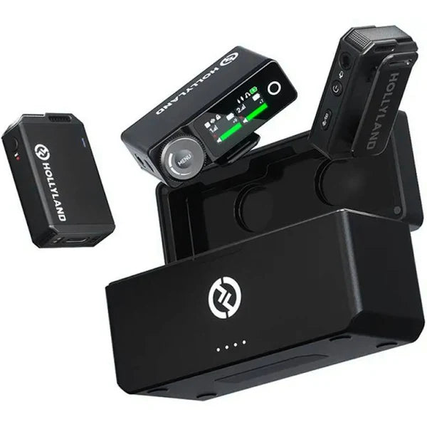 Hollyland Lark Max - Sistema de Micrófono Inalámbrico Profesional con Grabación Interna