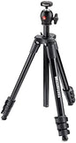 Trípode Manfrotto Compact Light en Aluminio – Soporte Ultra Ligero con Cabezal de Bola para Cámaras Mirrorless