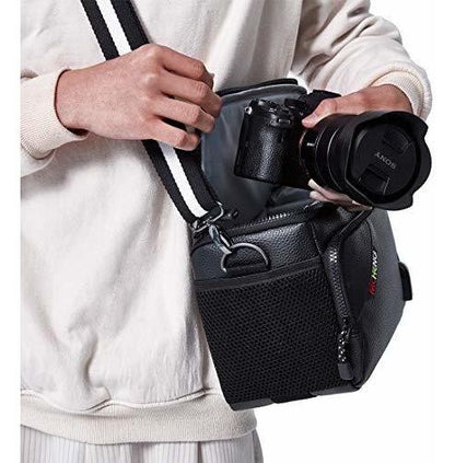 Estuche Tipo Cono para Cámara Réflex o Mirrorless – Protección Acolchada con Acceso Rápido y Correa de Hombro
